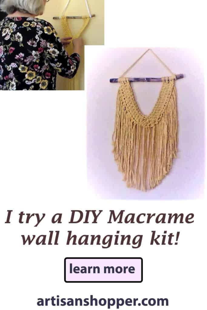RElaxing crafts for adults DIY macrame wall hanging
