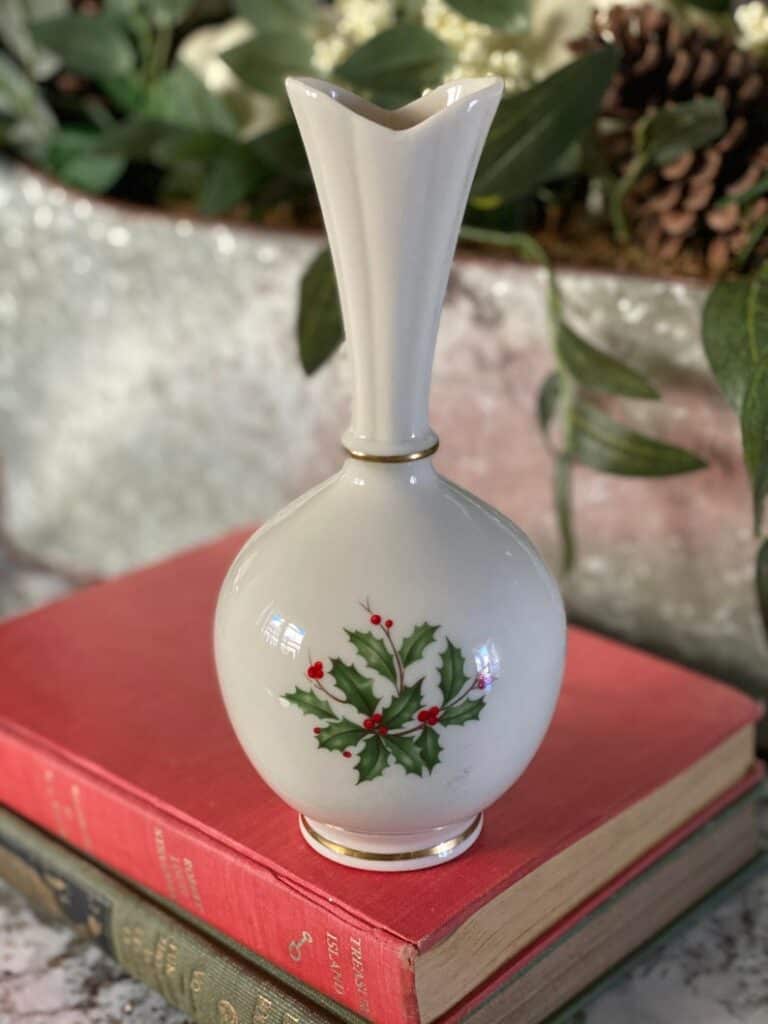 vintage holly vase