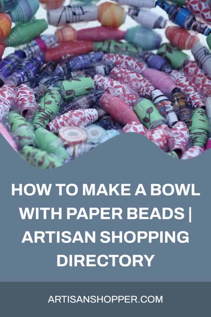 How To Make A Bowl With Paper Beads