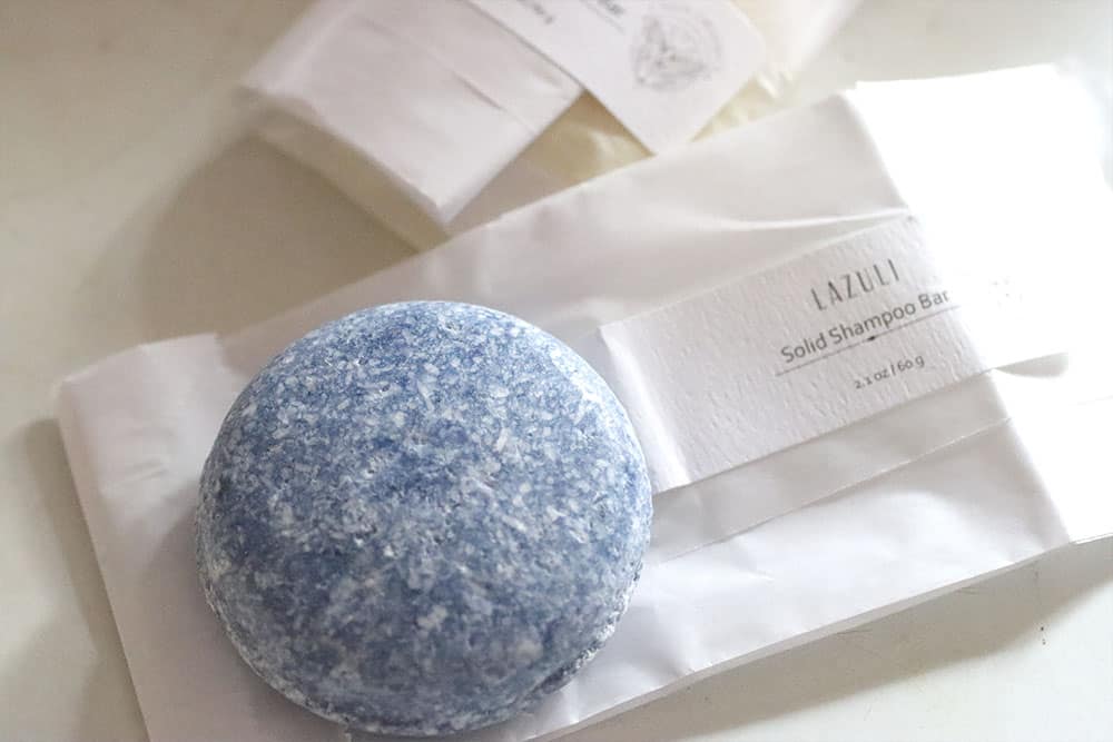 solid shampoo bars that don't use plastic bottles