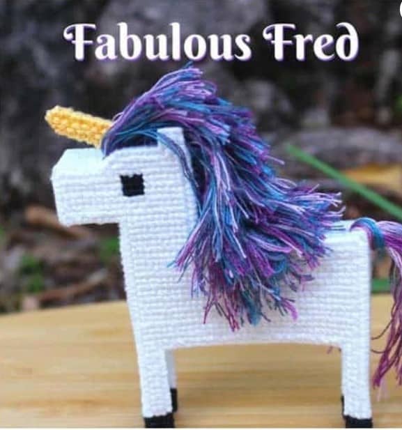 needleoint unicorn kit from the notorious needle dot com