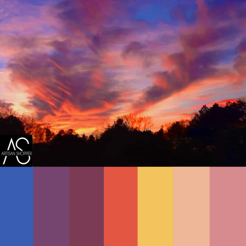nature color palette sunset