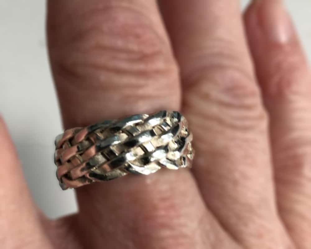 Ring purchased on Etsy by May Designers