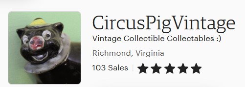 circus pig vintage on etsy