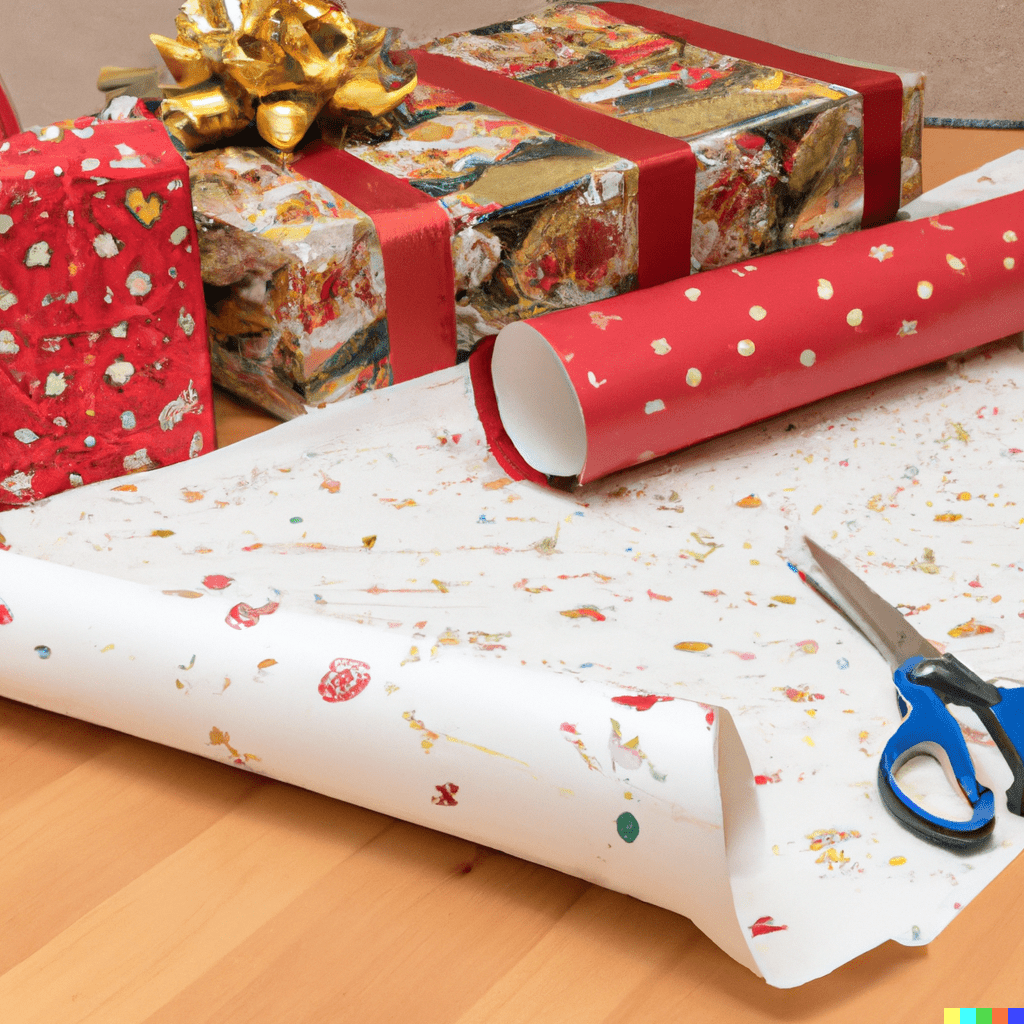 picture of gift wrapping materials