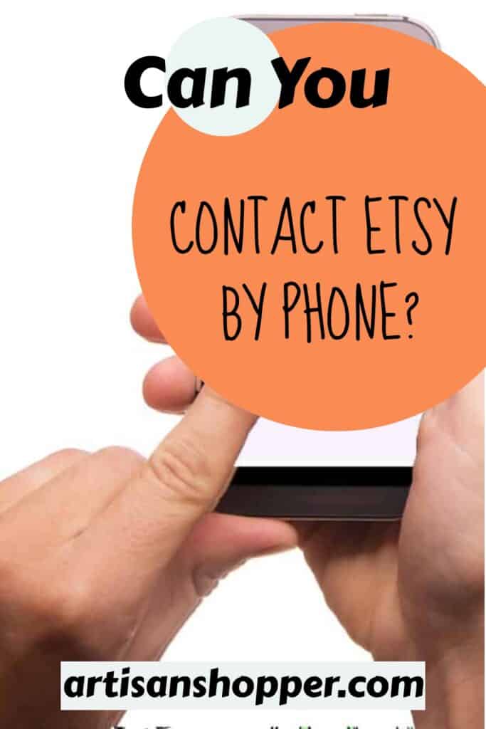 Can you contact etsy by phone?