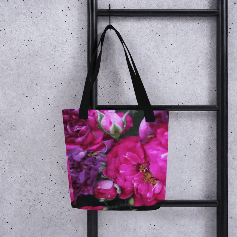 A POD tote bag printed with an original photo- This requires a production partner to be listed.