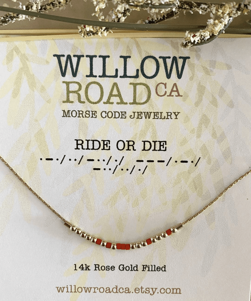 
Morse code jewelry by WillowRoadCA