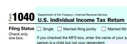 Image of a tax form