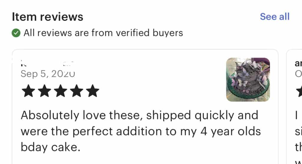 verified buyer on a review