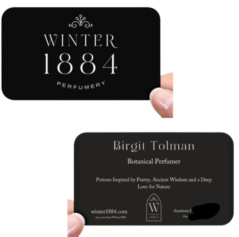 Winter 1884 business card