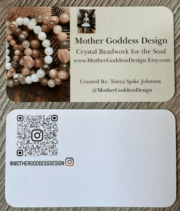 mother goddess design business card