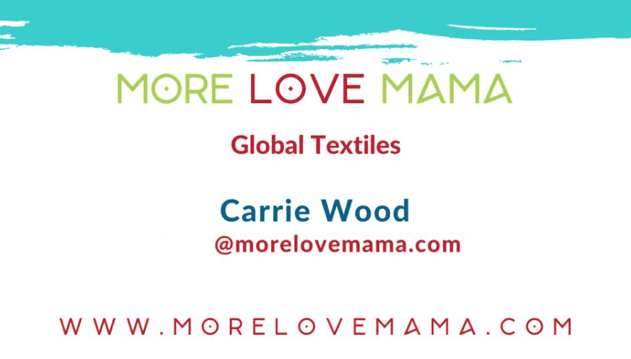 more love mama business card