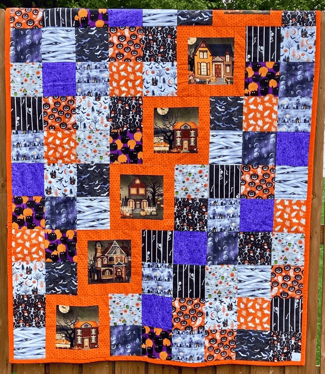 haunted house quilt