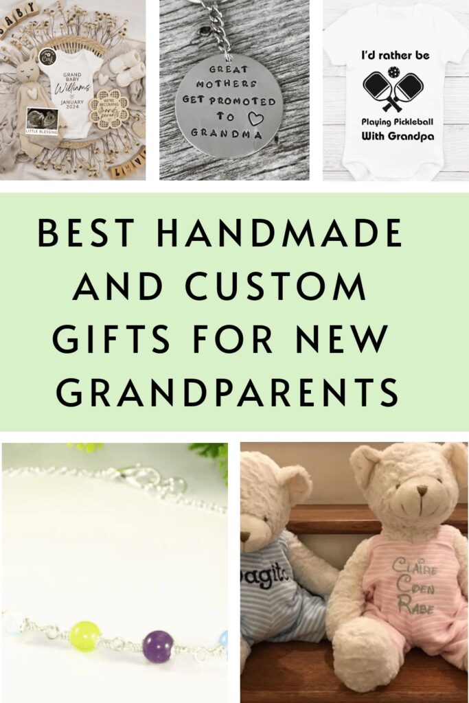 best handmade and ciustom gifts for new grandparents