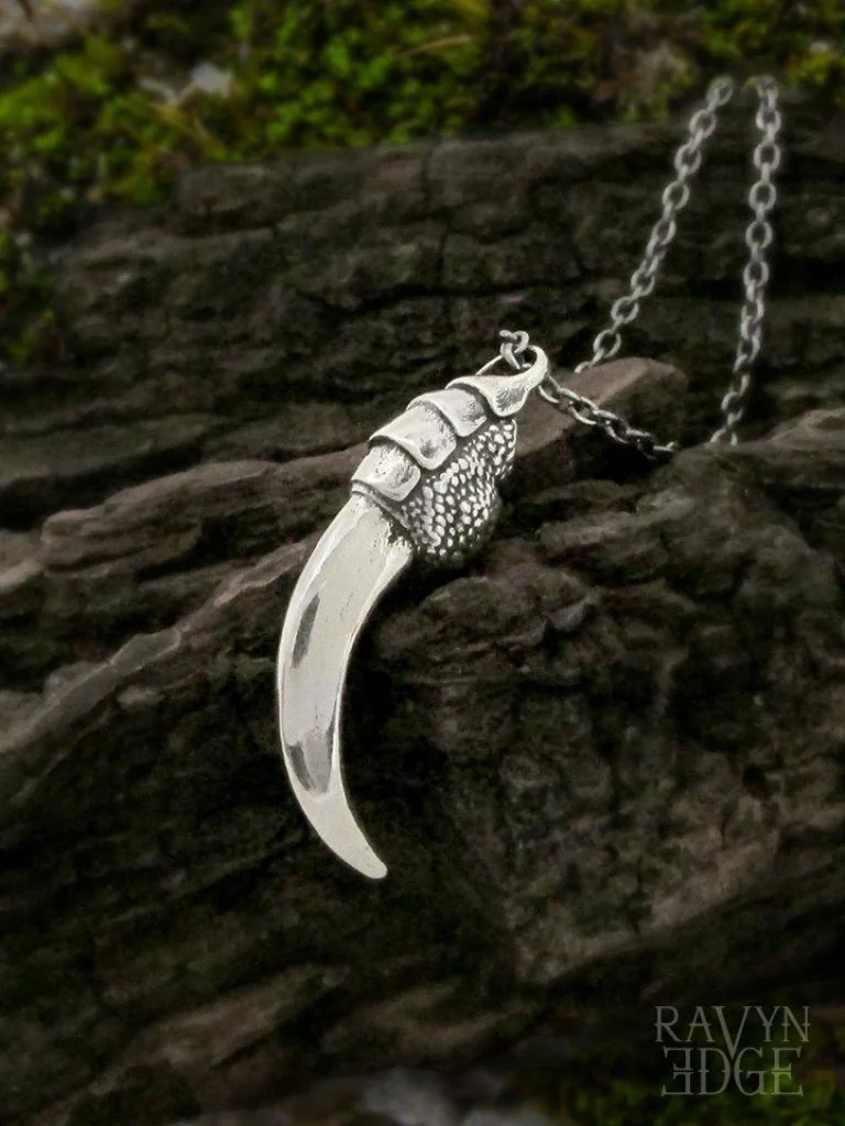 raven claw necklace