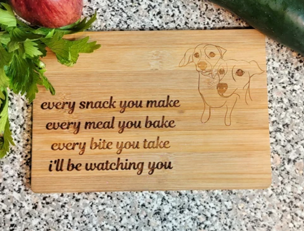 dog cutting board