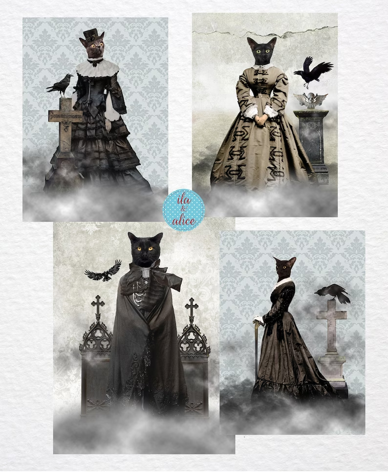 gothic cats ladies