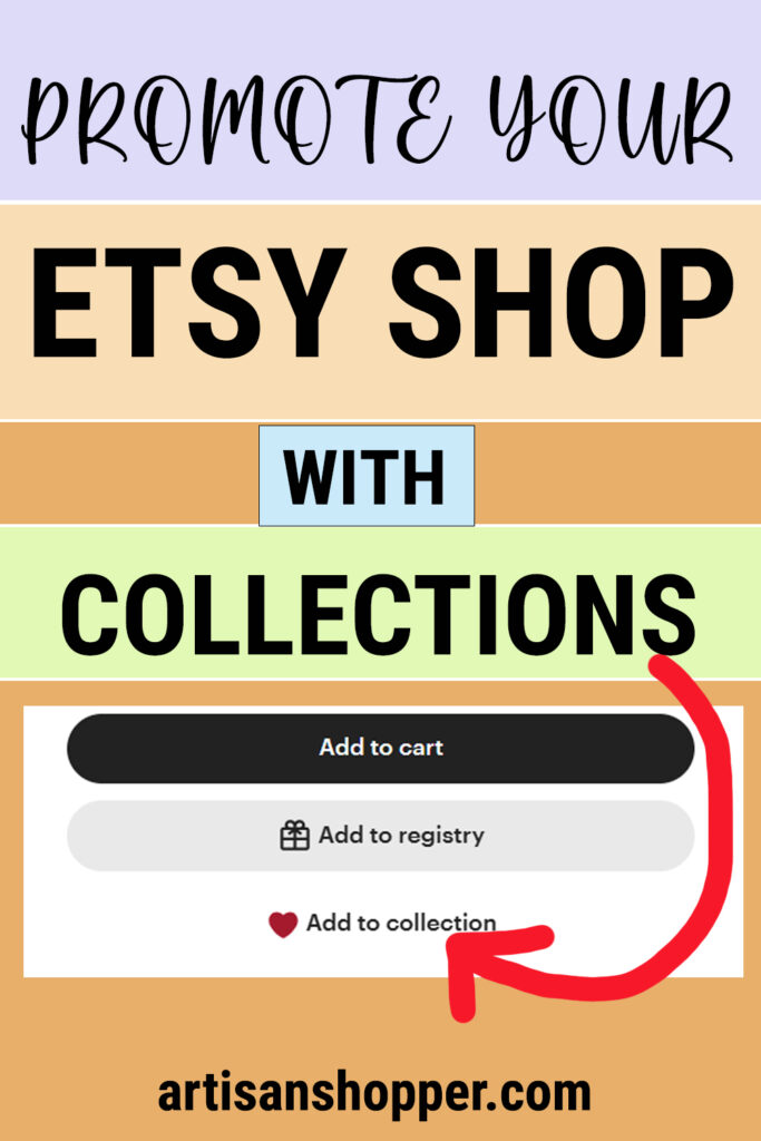 promote etsy shop with collections