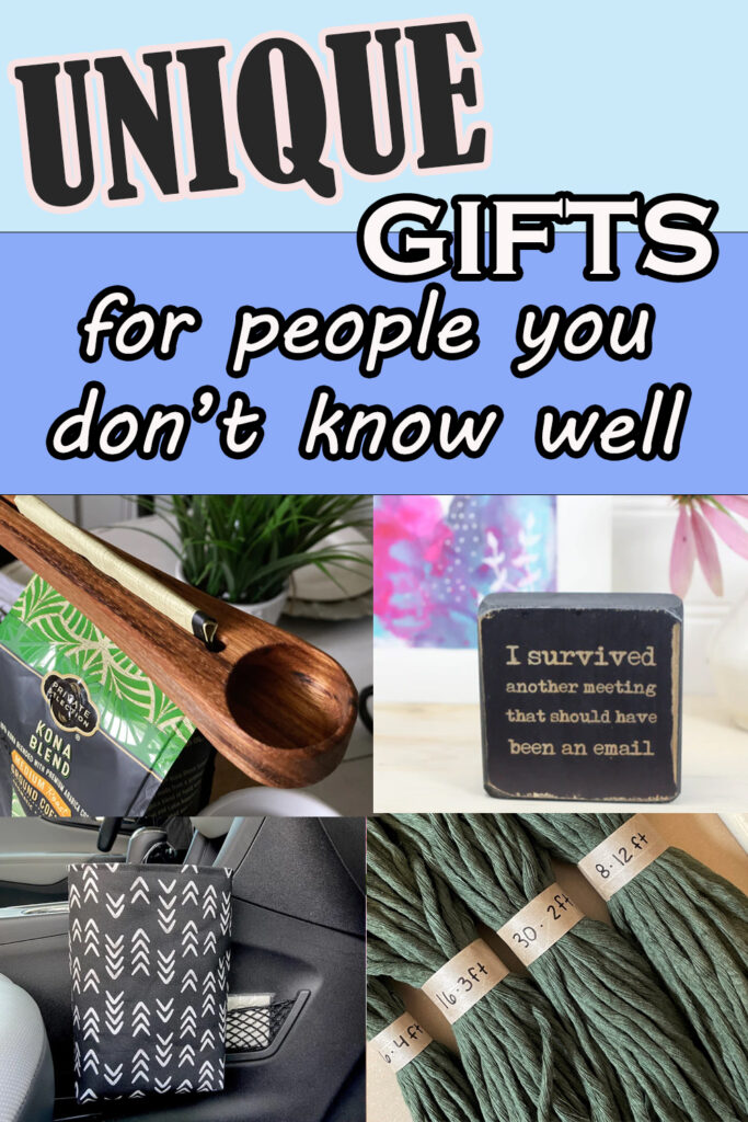 unique gifts for people you don't know very well
