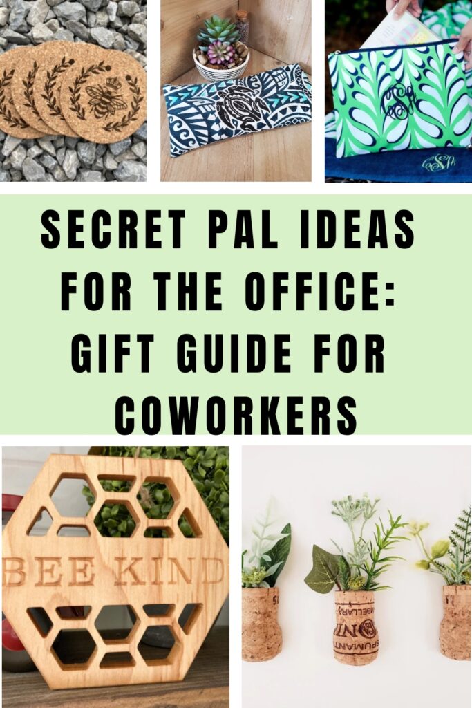 Secret pal ideas for the office: Gift Guide for coworkers, with photos of gifts