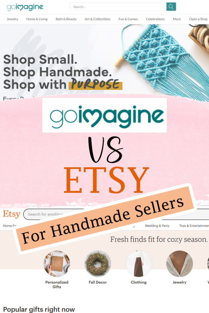 goimagine vs etsy for handmade sellers
