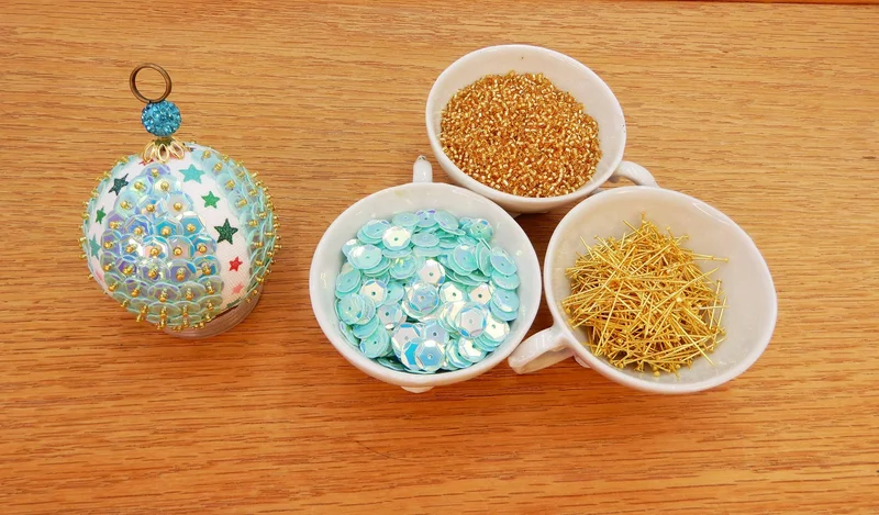 bead and sequin ornament kit
