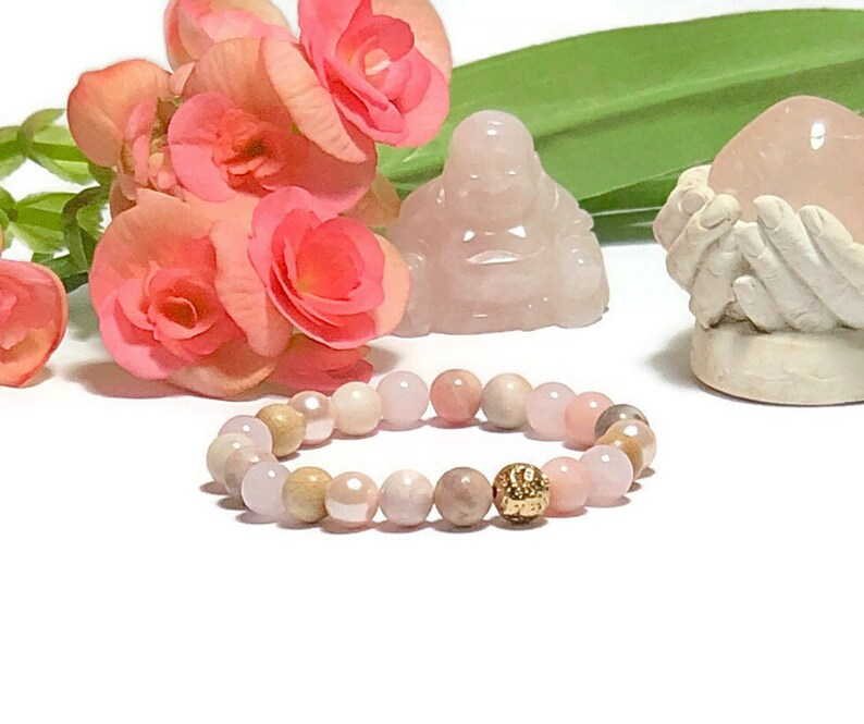 pink stones bracelet