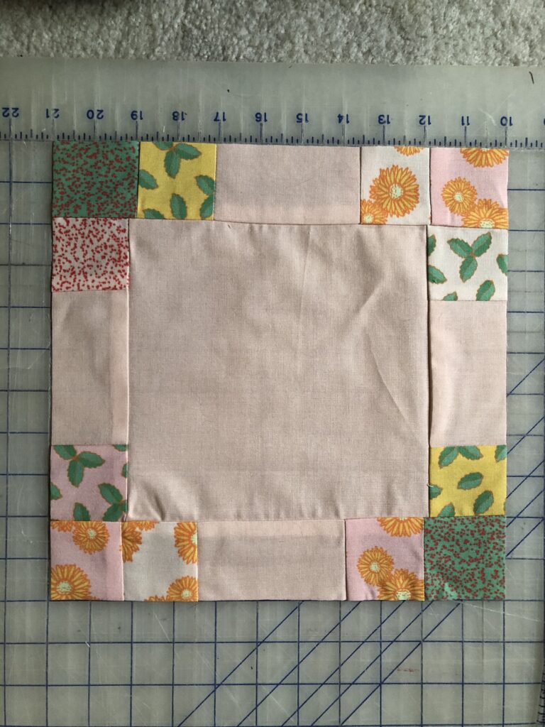 Large square section of the quilt pattern