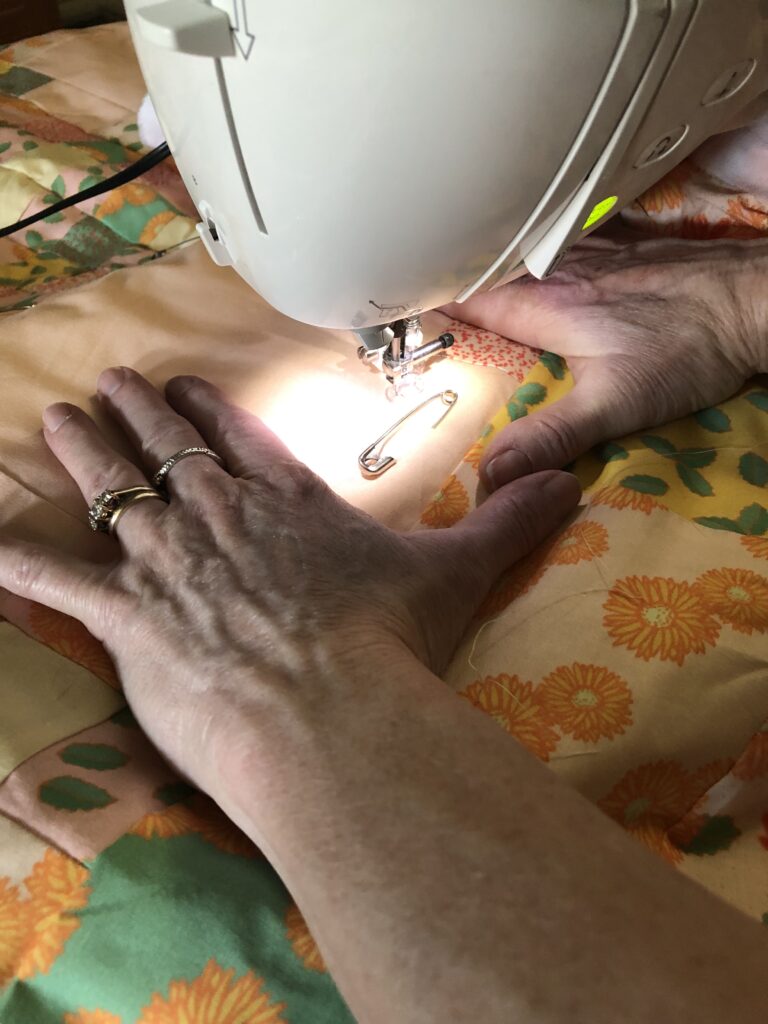machine quilting with a home sewing machine