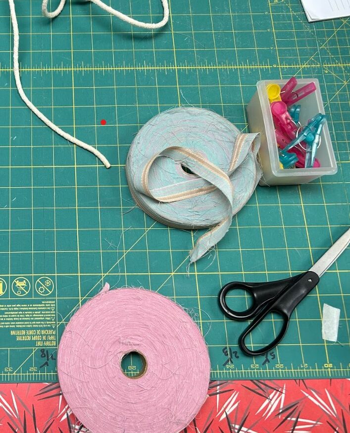 materialc to make fabric clothesline coaster
