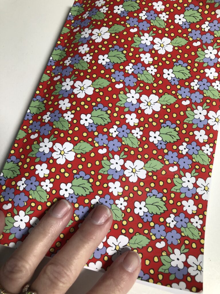 strawberry pattern notebook