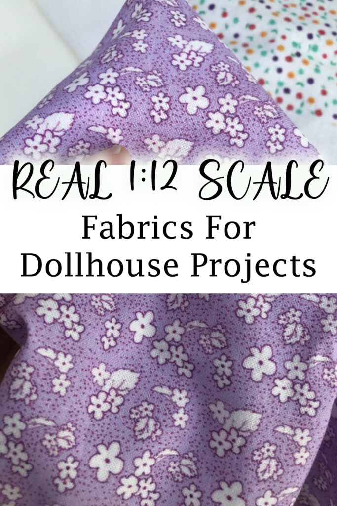 dollhouse fabrics for miniatures and 1 12 scale projects 