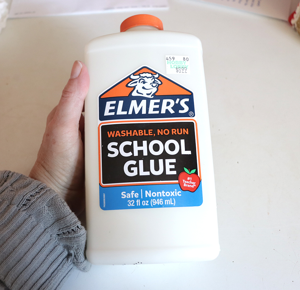 large container of elmer's glue