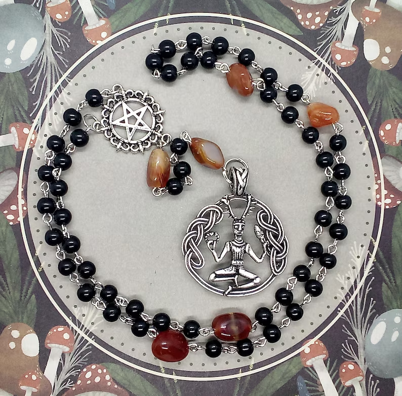 pagan necklace rosary