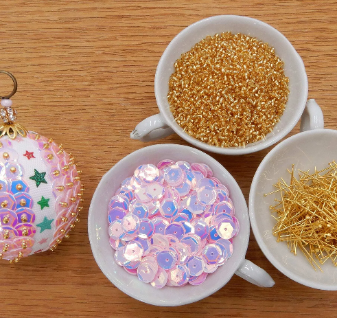 bead and sequin ornament kit