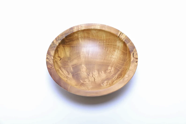 handmade wooden trinket dish