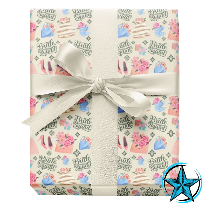 custom gift wrap for bridesmaids