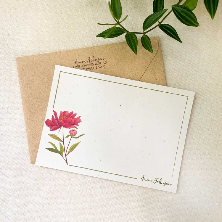 Custom notecard with an envelope