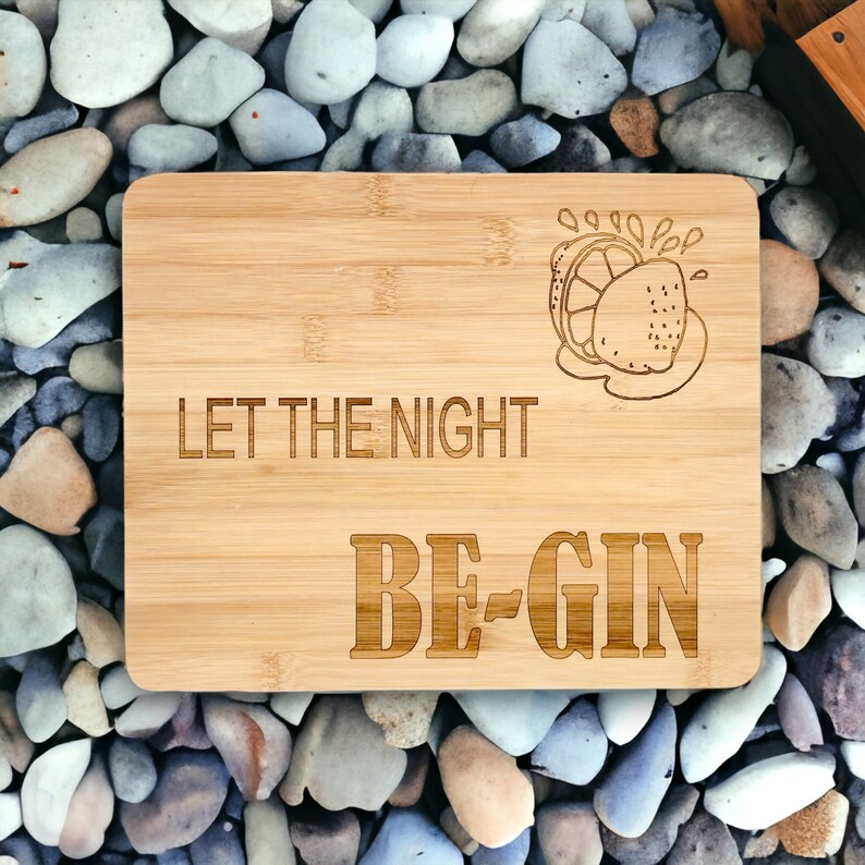 gin and tonic cutting board